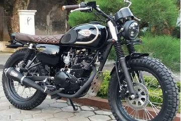 Kawasaki W175 Modif Scrambler. Kawasaki W175 Modif Scrambler Tanpa Mengutak-atik Rangka