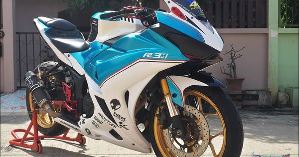 Modif R25 Keren. Kembaran Yamaha R25 Tampil Ala Motor Balap, Pilihan Warnanya