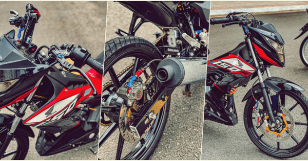 Modifikasi Sonic Velg Rcb. Honda Sonic 150R Sangar, Pakai Pelek RCB dan Knalpot