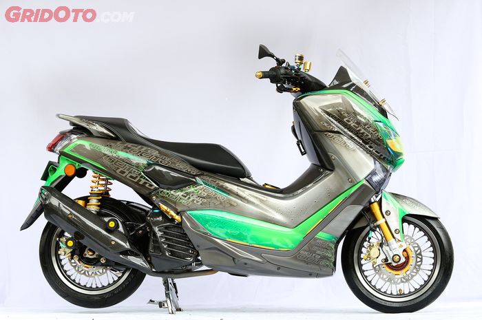 Nmax Modif Jari Jari 14. Yamaha 'Ocito', Ubahan NMAX Dengan Pelek Jari-jari 14 Inci