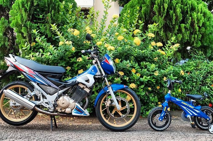 Cara Merubah Suara Knalpot Satria Fu. Tampang Standar, Knalpot Suzuki Satria F150 Bisa Naik
