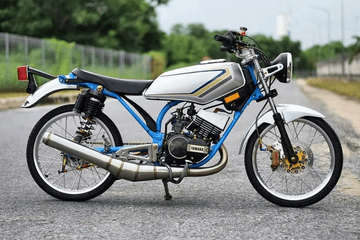 Ukuran Ban Rx King Modif. Pakai Ban Cacing, Modifikasi Yamaha RX-King Masih Keliatan