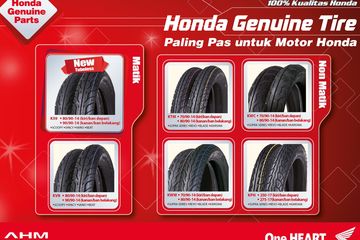 Harga Ban Motor Honda Beat Original. Pilihan Tipe dan Harga Ban Honda Genuine Tire, Mulai Rp 100