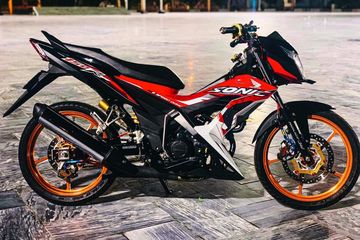 Honda Sonic 150 Modifikasi. Honda Sonic 150 Dandan Keren, Tengok Part yang Dipasangkan di