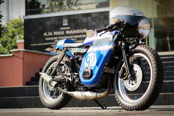 Rx King Modif Cafe Racer. Ganteng Maksimal! RX-King Cafe Racer Hasil Garapan Mahasiswa