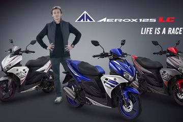 Iklan Yamaha Aerox 155. Begini Gaya Valentino Rossi Jadi Bintang Iklan Yamaha Aerox