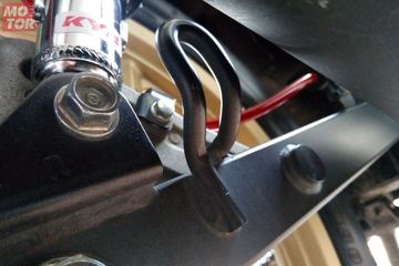 Arm Motor Supra. Bentuknya Mirip Gantungan, Besi di Swing Arm Honda Supra X 125