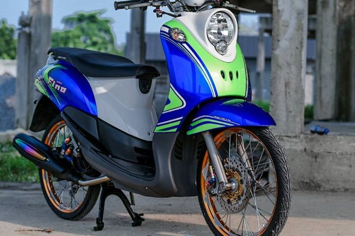 Modifikasi Motor Yamaha Fino. Yamaha Fino Tampil Segar Kembali Setelah Ambil Gaya Thailook
