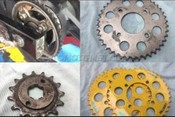 Ukuran Gear Standar Suzuki Smash. Tips Kuat Nanjak, Pakai Rasio Gir Ringan