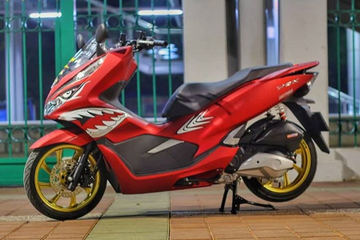 Modif Scoopy Sederhana. Baby Shark Dudu dudu...Honda PCX Tampil Seram Dengan Decal