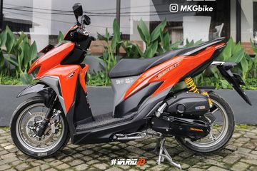 Vario 125 Velg Silver. Kaki-kaki Simpel Honda Vario 125, Peleknya RCB, Sok dan