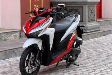Motor Vario Putih. Honda Vario 150 Stylish Berjubah Merah Putih dan Bertabur Part