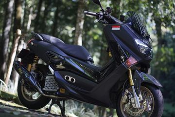 Modifikasi Motor Nmax Warna Hitam. Modifikasi Yamaha NMAX ala Kapten TNI AL, Ubahan Simpel