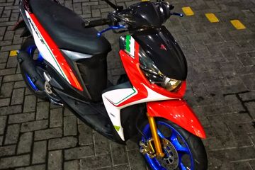 Modifikasi Soul Gt 2013. Yamaha Mio Soul GT Nyentrik Dengan Kaki Sporty dan Livery