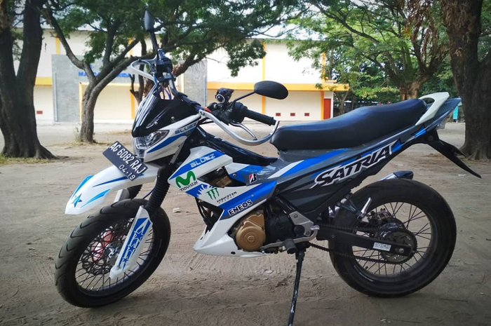 Monoshock Yang Cocok Buat Satria Fu. Suzuki Satria F150 Jadi Jangkung Bergaya Supermoto, Boleh