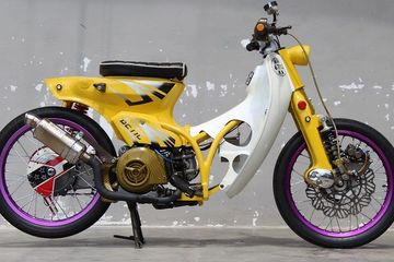 Modif Mesin C70. Keren! Honda C70 Ini Comot Mesin Yamaha Mio Sebagai Jantung
