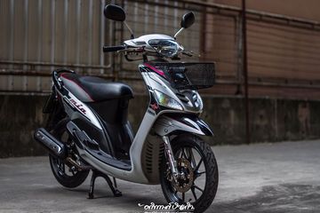 Modifikasi Motor Mio Smile Warna Hitam. Yamaha Mio Generasi Pertama Tampil Klimis, Silakan Contek Apa