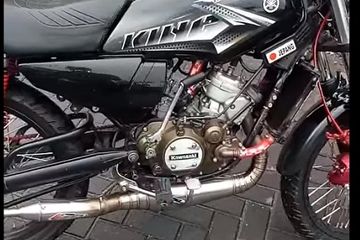 Rx King Mesin Ninja. Rangka Yamaha RX-King Mesin Kawasaki Ninja 2-Tak, Suara