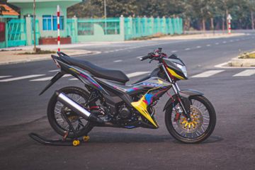 Modifikasi Sonic Jari Jari. Honda Sonic 150R Pakai Pelek Jari-jari dan Kena Modifikasi Simpel