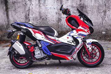 Modifikasi Honda Legenda. Modifikasi Honda ADV 150 Nyentrik Terinspirasi Helm Legenda
