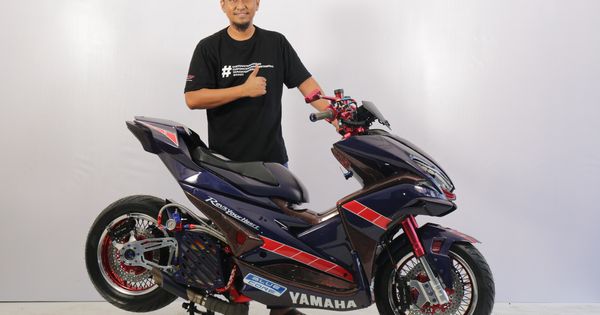 Modifikasi Aerox Jari Jari. Yamaha Aerox 155 Jari-jari 1000, Buntut R15, Efek Aplikasi Dua