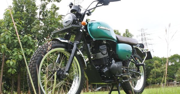 Modifikasi Motor Ninja R Ban Lebar. Pasang Pelek Lebar Plus Ban Dual Purpose di W175, Makin