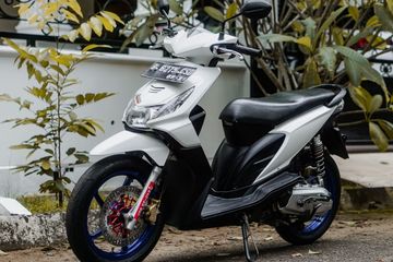 Beat Fi Road Race Style. Honda BeAT Menolak Tua Bergaya Komorod, Tampil Simpel