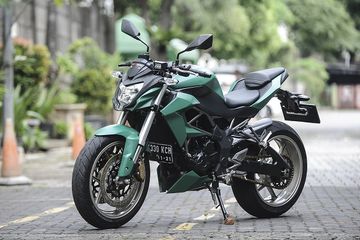 Z250sl Modif. Niat Pemiliknya Kuat, Kawasaki 'Single' Z250SL Sering Dikira Moge