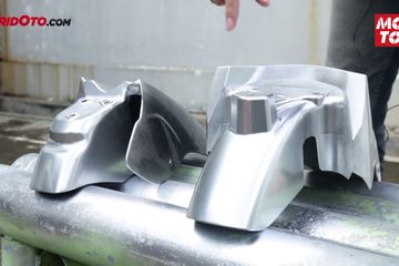 Cara Menggunakan Cat Semprot Chrome Rj. Wow... Ternyata Begini Hasil Cat Semprot Warna Chrome di Bodi