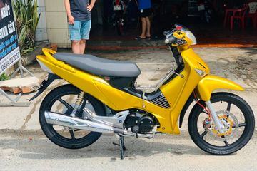 Modifikasi Supra X 125 Warna Biru. Modifikasi Motor Honda Supra X 125, Kelir Bodi Full Emas, Plus