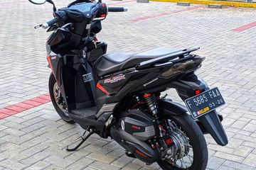 Modifikasi Beat Ring 14 Jari Jari. Modifikasi Honda Vario 150, Tampilan Sangar Dibalut Aksen Hitam