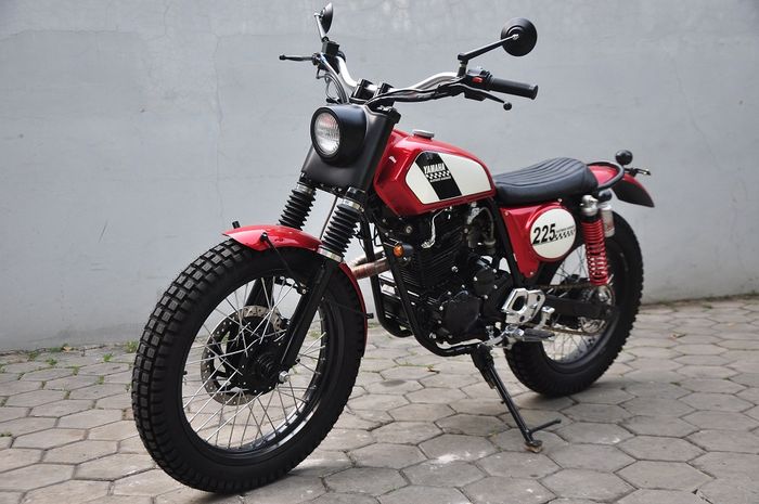 Modif Yamaha Scorpio Jadi Trail. Ganti Aliran, Yamaha Scorpio Dimodifikasi Jadi Vintage Trail, Makin