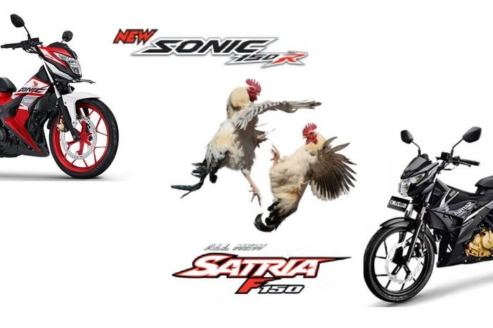 Honda Sonic Vs Satria F. Sonic 150R Vs Satria F150 FI, Power Beda Jauh Selisih Harga Rp 1