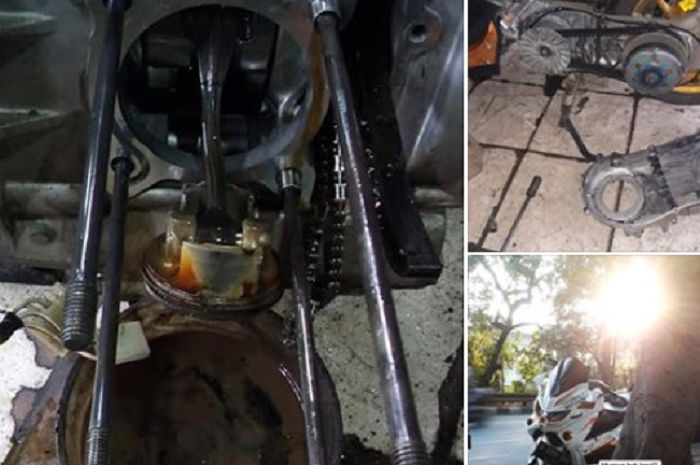 Stang Nmax Bengkok. Pemilik Yamaha NMAX Dilanda Kesedihan, Nekat Terobos Banjir
