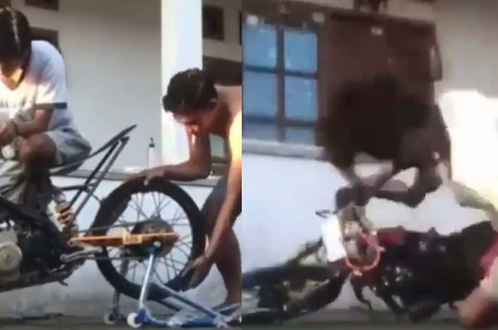 Cara Menjoki Motor Drag. Diduga Kena Corona, Niat Bikin Tutorial Hidupkan Motor Drag