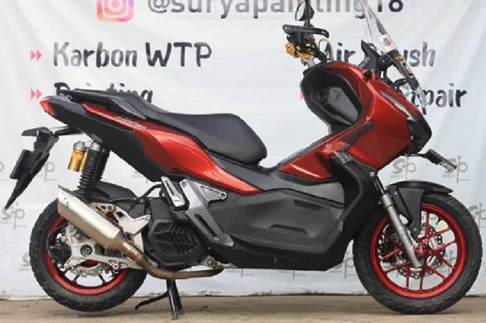 Warna Velg Motor Matic Keren. Ongkosnya Rp 300 Ribuan, Ganti Warna Pelek Honda ADV150