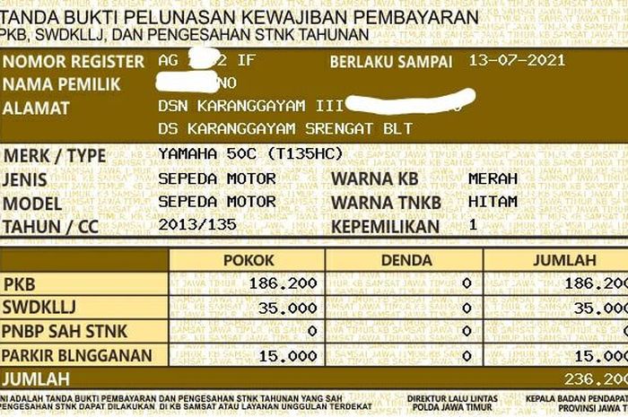 Berapa Pajak Ninja 250 Mono. Punya Motor atau Mobil Lebih dari Satu Dikenakan Pajak Progresif