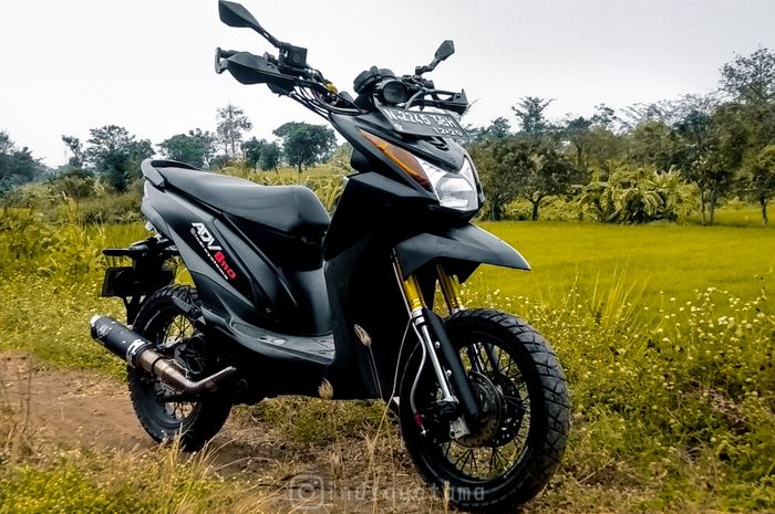 Modifikasi Motor Beat F1 Touring. Mini ADV, Modifikasi Honda BeAT Ala Motor Advanture Enak Diajak