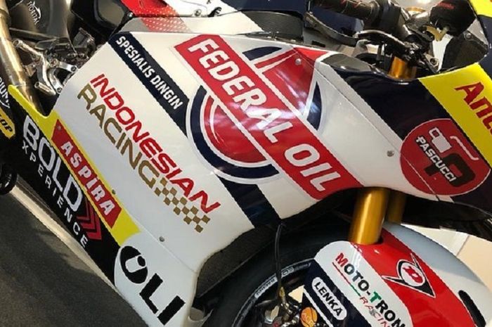 Motor Balap Mp1. Wow! Logo MP1 Indonesian Racing Terpampang di Motor Balap