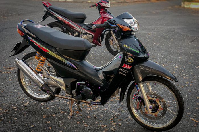 Modifikasi Honda Supra Fit New. Pasang Aksesoris Mewah, Modifikasi Motor Honda Supra Fit Makin