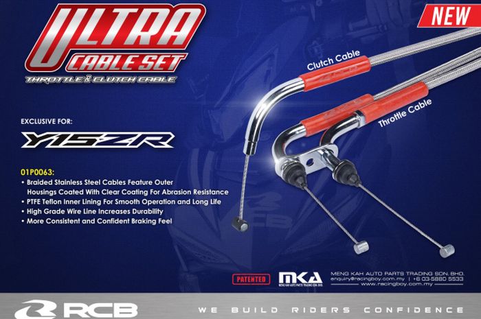 Kopling Mx King. RCB Rilis Kabel Kopling dan Gas Khusus Untuk Saudara Yamaha