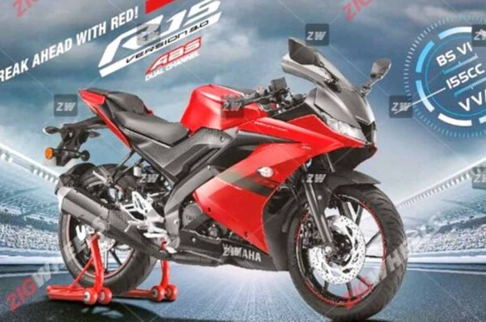 R15 V3 Warna Merah. Wow, Motor Sport 2021 Yamaha R15 V3 Dapat Warna Baru di India
