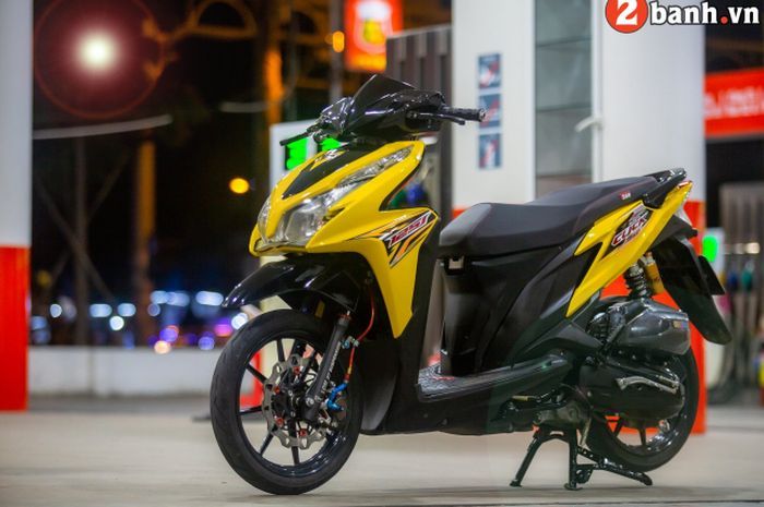 Skotlet Motor Vario Techno 125. Modifikasi Honda Vario Techno 125, Kaki-Kaki Mantap Plus Bodi
