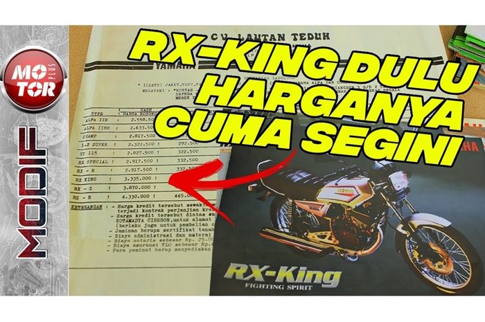 Kelebihan Yamaha Rx King Cobra. Segini Harga Yamaha RX-King Baru Tahun 1991, Mahal Atau
