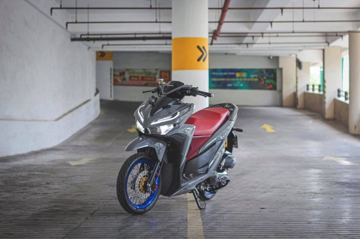 Modif Jok Vario 150. Tampil Minimalis tapi Elegan, Modifikasi Honda Vario 150 Satu Ini