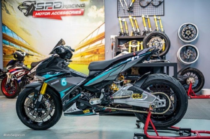 Foto Motor Mx King Modifikasi. Modifikasi Yamaha MX King Petronas, Full Hedon Swingarm Bikin