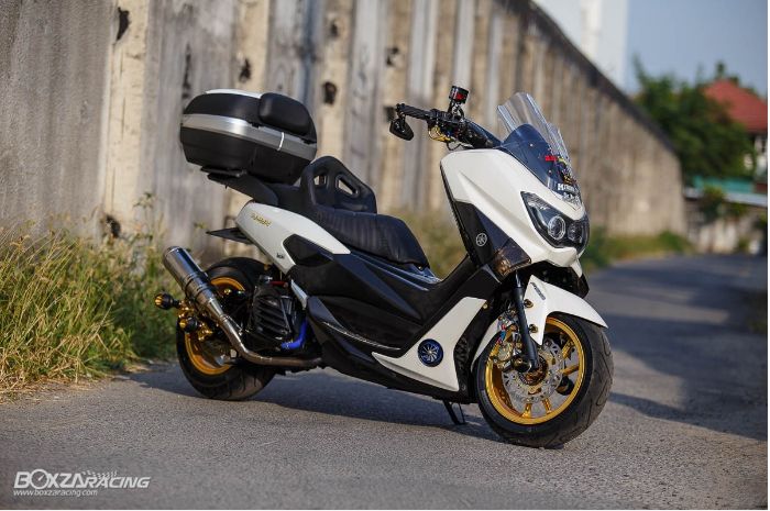 Nmax Thailand Modifikasi. Modifikasi Motor Yamaha NMAX Asli Thailand, Tampil Beda