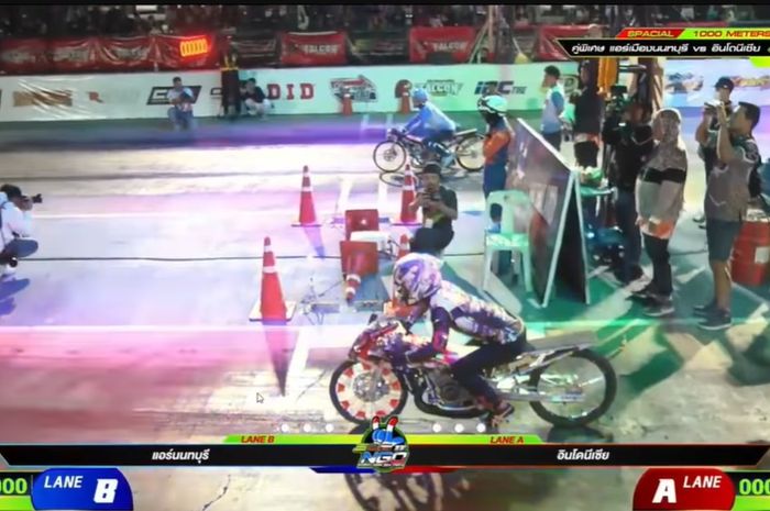 Nama Joki Drag Thailand. Indonesia Kalah Tipis Dari Thailand Dalam Drag Bike Di Buriram