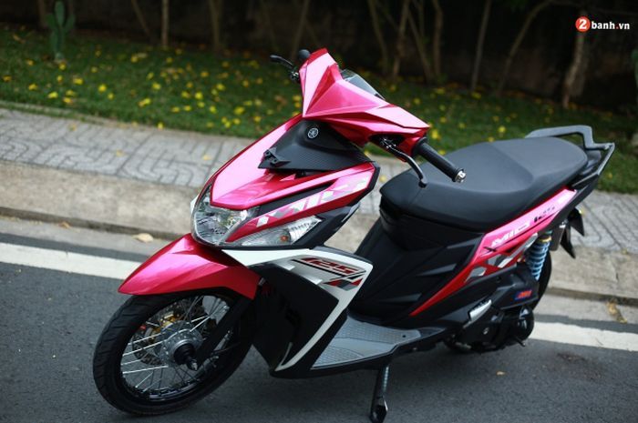 Mio M3 Velg Putih. Pinky Sporty, Modifikasi Motor Yamaha Mio M3 Pelek Jari-Jari
