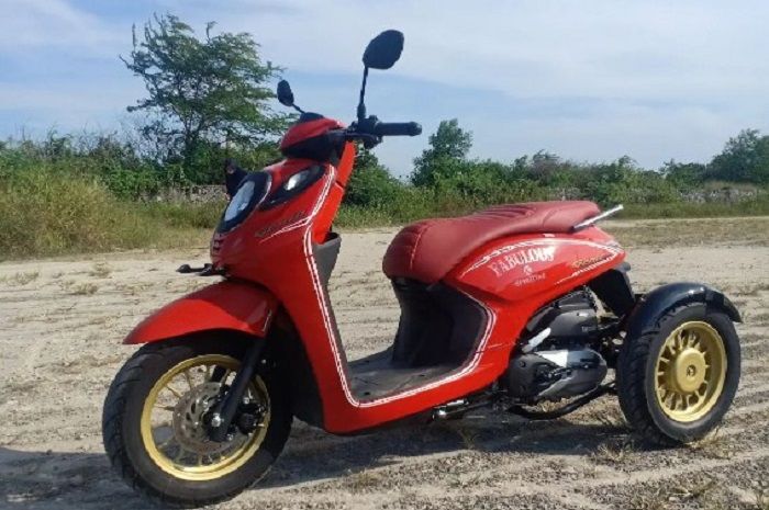 Modif Motor Roda 3. Modifikasi Motor Roda Tiga Biaya Mulai Rp 12 Juta, Servis di